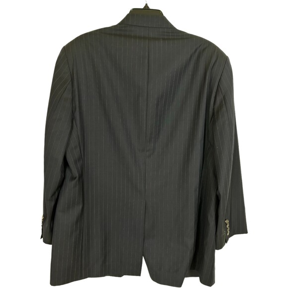 Lauren Ralph Lauren Suit Jacket Men’s 42R Wool Navy Blue Striped Macy’s Canada - Picture 5 of 7